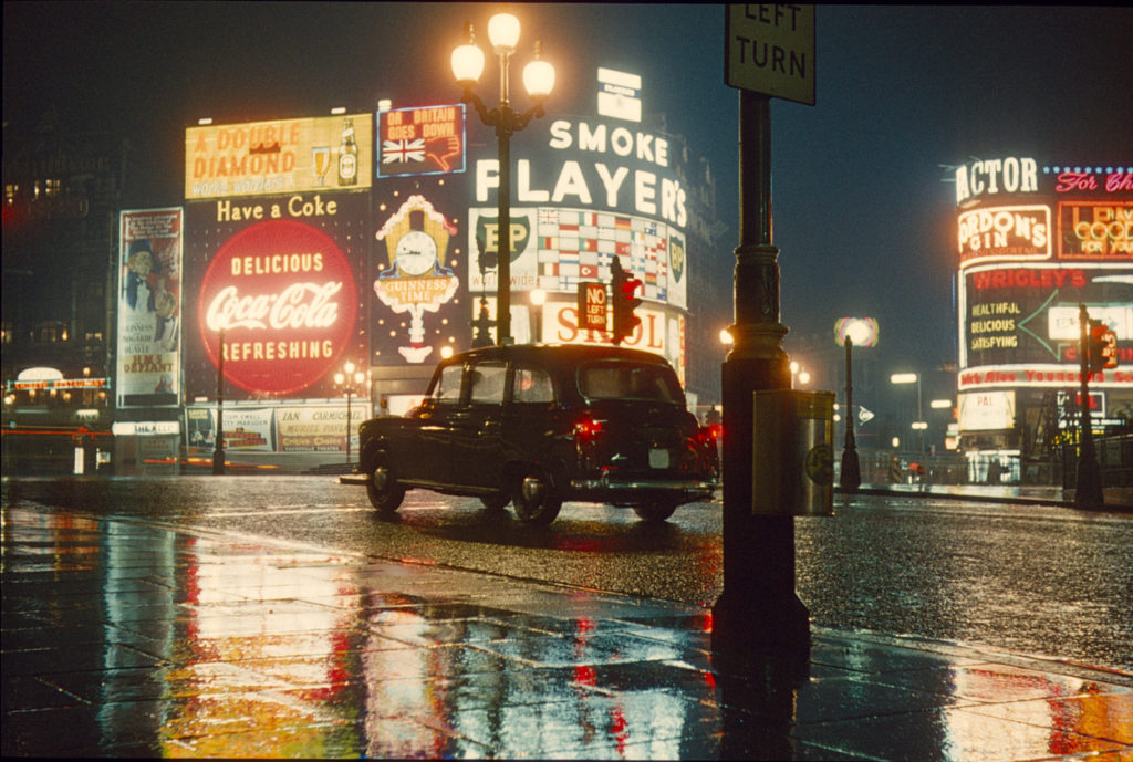 Vintage Neon Signs in London 1962