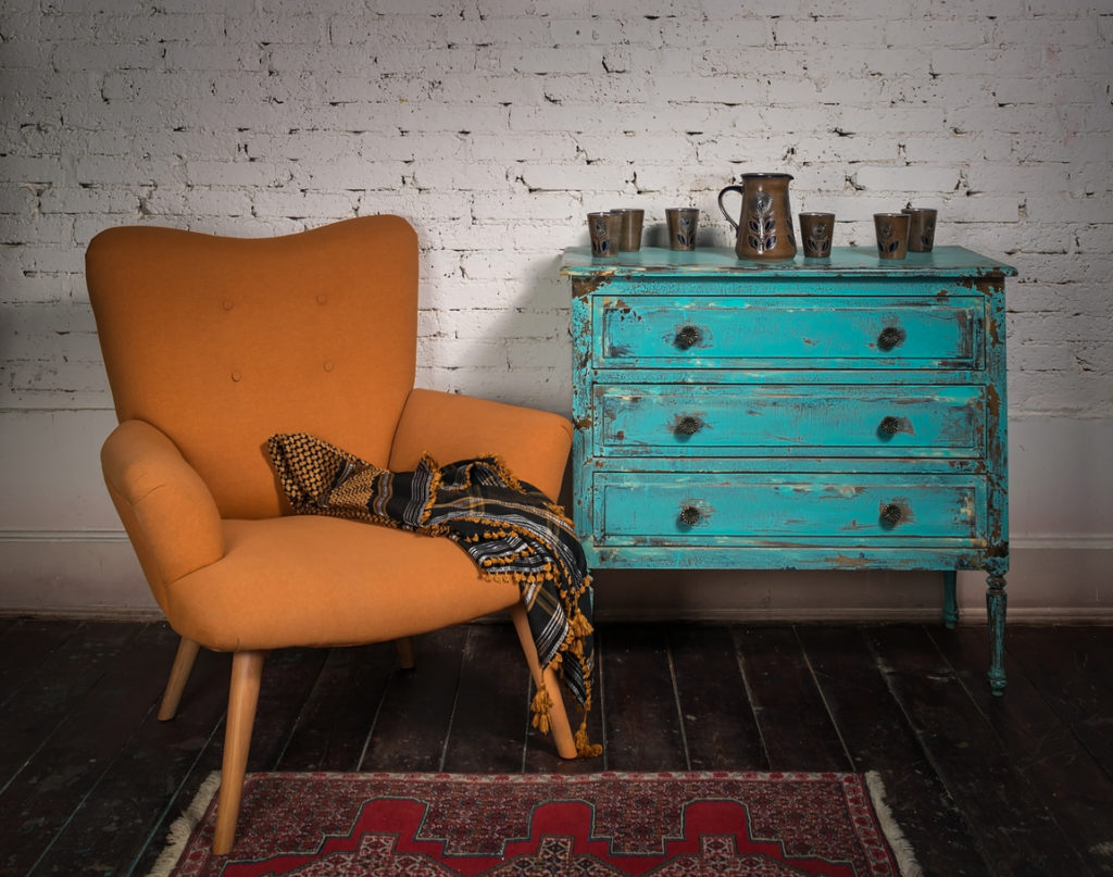 Antique furniture fits with a love of minimalism